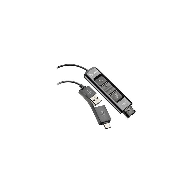 HP Poly DA75 - Sound card - USB-C / USB-A - for Victus by HP Laptop 16, Laptop 14, 15, 17, Pavilion Plus Laptop 14, 16
