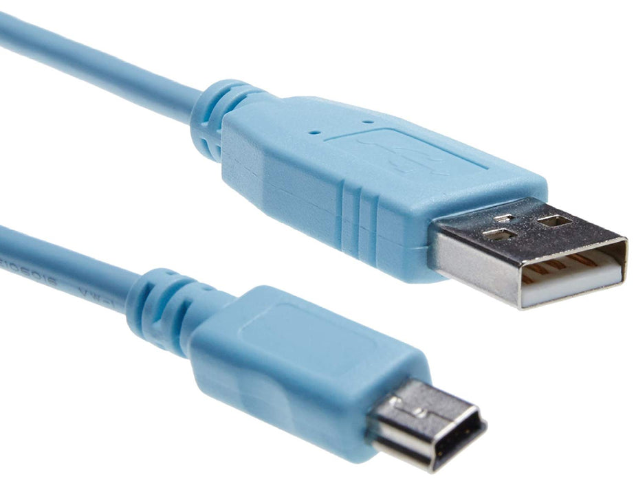 Cisco - USB cable - USB (M) to mini-USB Type B (M) - 1.83 m - for Cisco 1921, 1921 4-pair, 1921 ADSL2+, 1941, Catalyst 2960, 2960G, 2960S