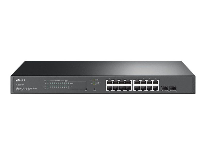 TP-Link SG2218P (TL-SG2218P) JetStream™ 18-Port Gigabit Smart Switch with 16-Port PoE+