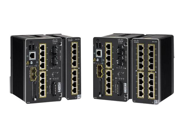 Cisco Catalyst IE3300 Rugged Series - Network Essentials - Switch - Managed - 10 x 10/100/1000 + 2 x SFP - DIN-Schienenmontage - Gleichstromversorgung