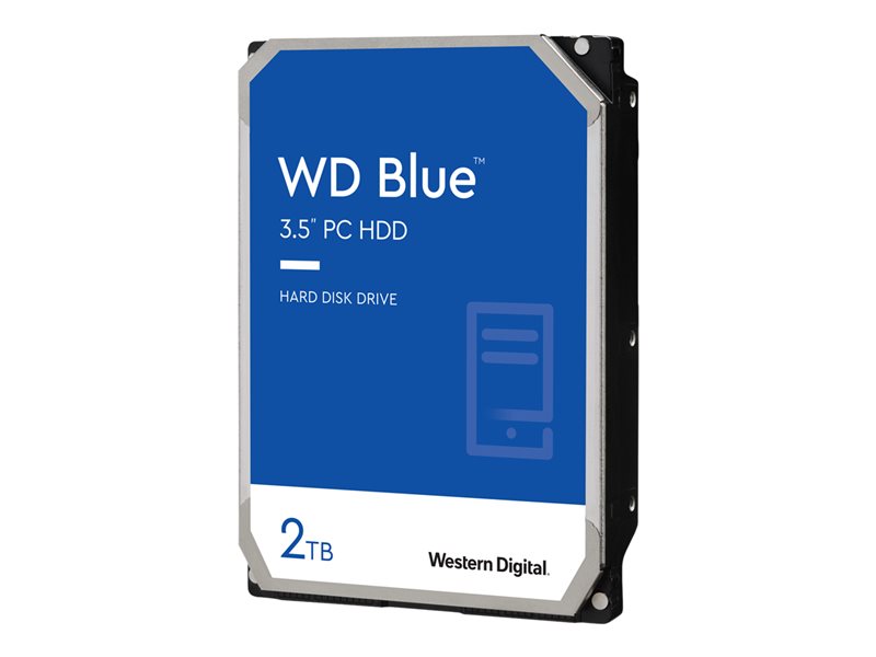 WD Blue WD20EARZ - Hard drive - 2 TB - internal - 3.5" - SATA 6Gb/s - 5400 rpm - buffer: 64 MB