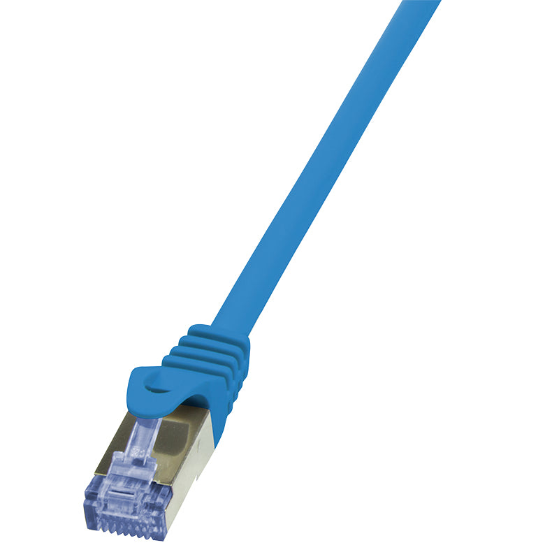 Logilink Patch Cable Cat.6A S/FTP blue 7,50m, PrimeLine