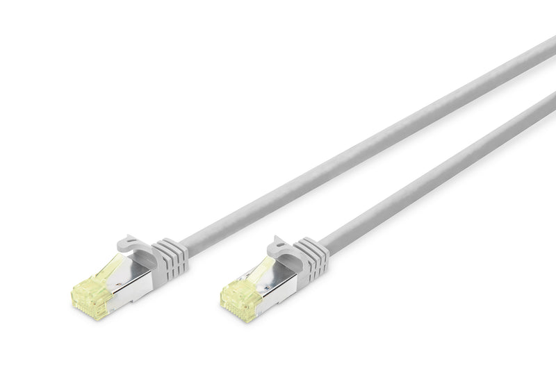 DIGITUS CAT 6A S/FTP Patchkabel, 10 Stück,0,5m, grau
