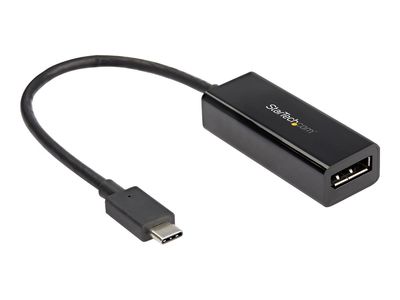 StarTech.com USB C to DisplayPort Adapter, 8K/5K/4K USB Type C to DP 1.4 Alt Mode Video Converter, HBR3/DSC/HDR, 8K 60Hz, Thunderbolt 3 Compatible Dis