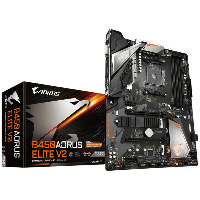 Gigabyte B450 AORUS Elite V2 - 1.0 - motherboard - ATX - Socket AM4 - AMD B450