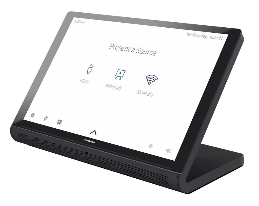 Crestron Room Scheduling Touch Screen TSS-1070-W-S-LB KIT - Room manager - wireless, wired - Bluetooth, 802.11a/b/g/n/ac - 2.4 Ghz, 5 GHz - 10/100 Eth