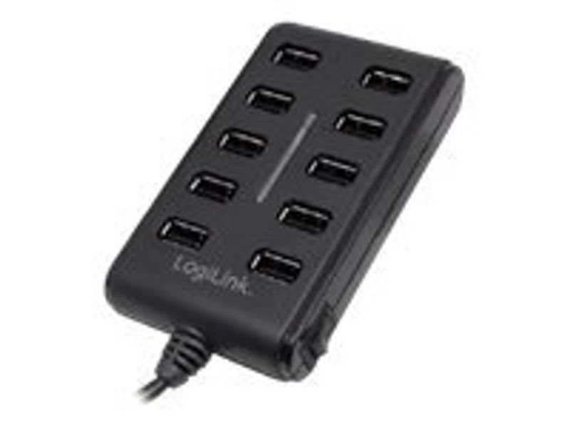 HUB 10x LogiLink 3.5A power