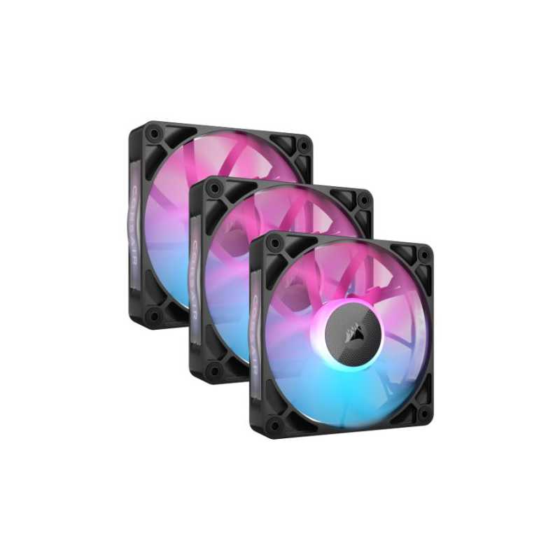 Corsair ICUE LINK RX120 RGB Black 3-pack 120mm Housing Fans