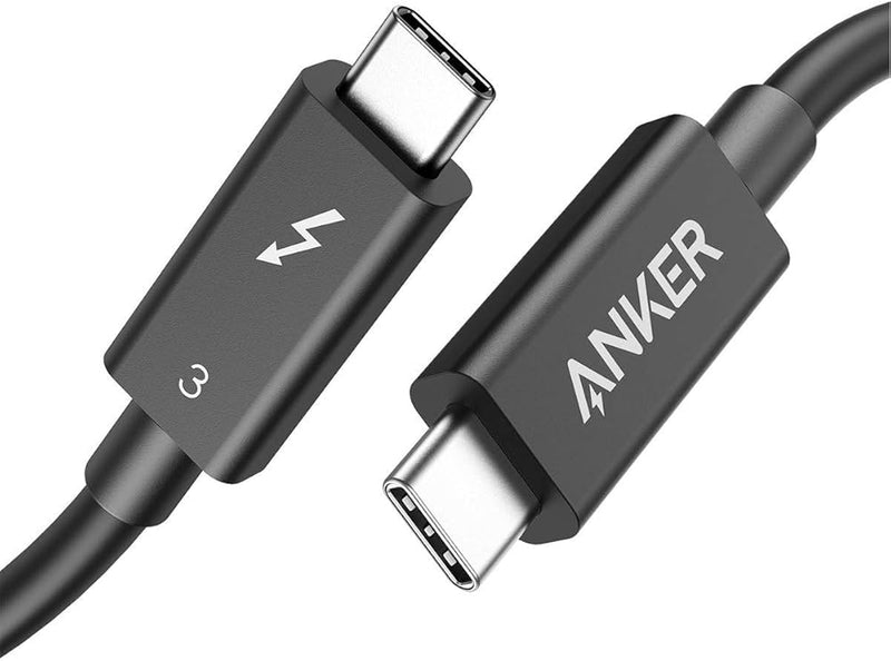 C2G 2m Thunderbolt 3 Cable (20Gbps) - Thunderbolt Cable 4K - Black - Thunderbolt cable - USB-C (M) to USB-C (M) - Thunderbolt 3 - 30 V - 2 m - 4K supp