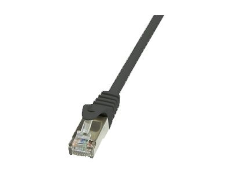 Logilink Patch Cable Cat.6 F/UTP, black,1,00m, EconLine