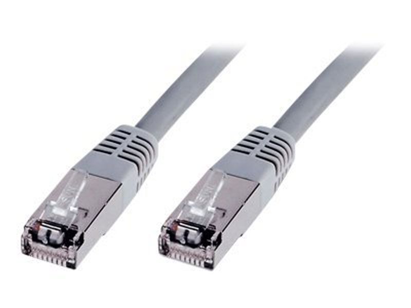 DIGITUS Patchkabel Cat5e SF/UTP Ste. RJ45 1,00m grau Polybeutel