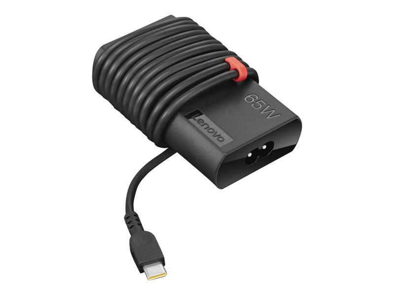 Lenovo ThinkPad 65W Slim AC Adapter (USB Type-C) - Power adapter - AC 90-265 V - 65 Watt - black