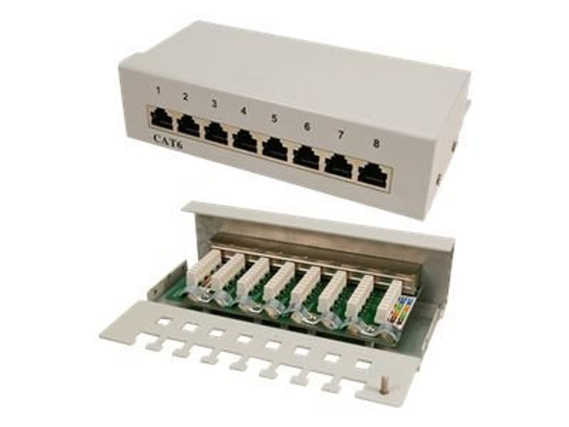 Patchpanel 8P CAT6 LogiLink gr