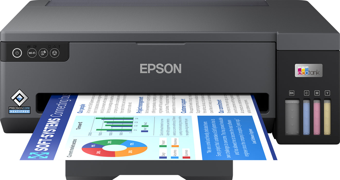 Epson EcoTank ET-14100 - Printer - colour - ink-jet - ITS - A3 - 4800 x 1200 dpi - up to 15 ppm (mono) / up to 8 ppm (colour) - capacity: 100 sheets -