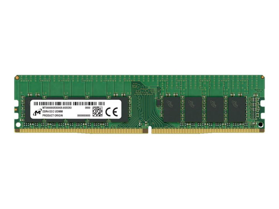 Micron - DDR4 - module - 16 GB - DIMM 288-pin - 3200 MHz / PC4-25600 - CL22 - 1.2 V - unbuffered - ECC