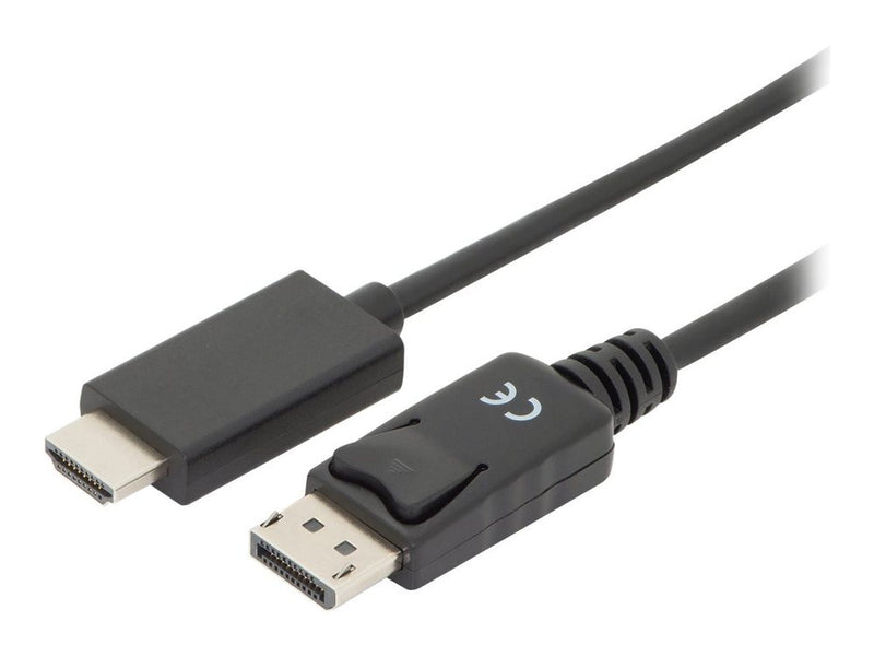 Digitus DisplayPort > HDMI (ST-ST) 2m Adapterkabel 4K 60Hz Black