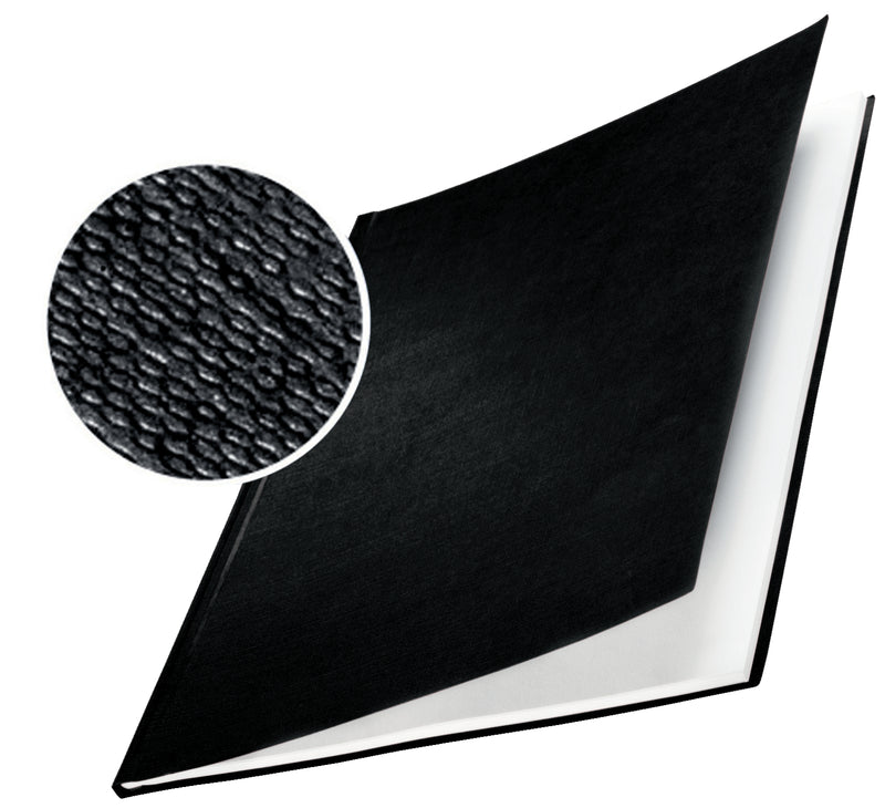 LEITZ Buchbindemappen schwarz für 106-140 Blatt DIN A4