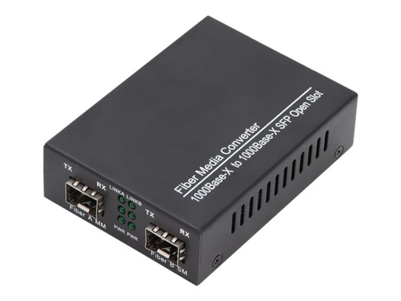 Gigabit Multimode to Singlemode Media Converter SFP to SFP, 155Mbps, 1.25Gbps, 850nm to 1550nm
