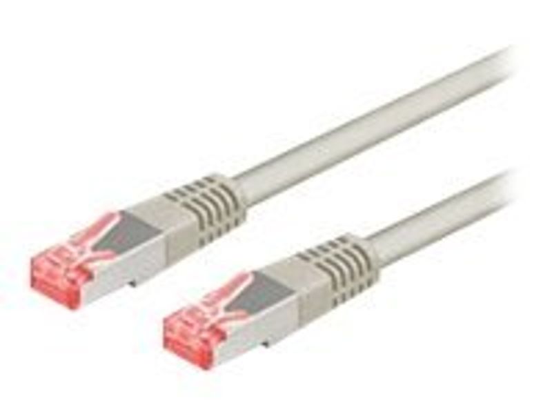 Patch-Kabel CAT6 0,5m grau S/FTP