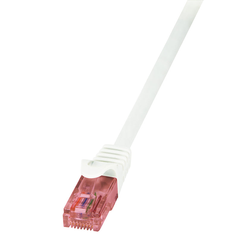 Patch Cable Cat.6 U/UTP BC white,7,50m PrimeLine
