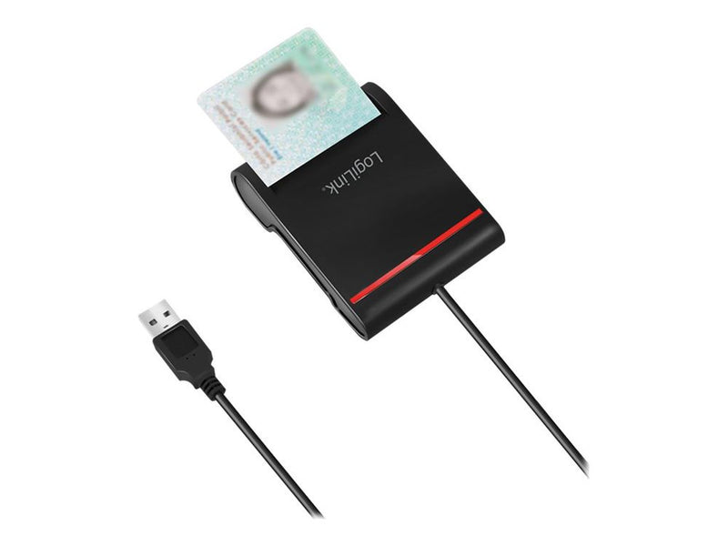 USB 2.0-Kartenleser, für Smart-ID, schwarz