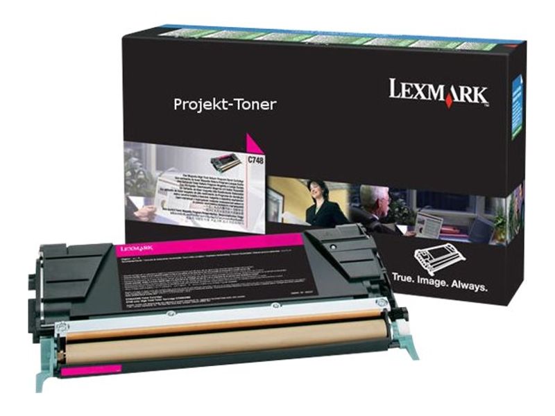 LEXMARK C748 Toner magenta Standardkapazitt 10.000 Seiten 1er-Pack Corp.cart.