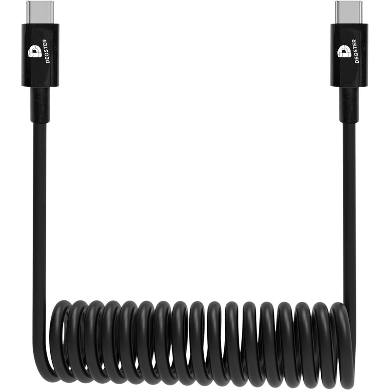 DEQSTER Ladekabel Spiralform - USB-C zu USB-C
