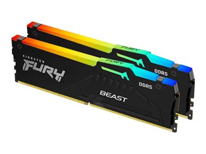 KINGSTON 16GB 5200MHz DDR5 CL40 DIMM Kit of 2 FURY Beast RGB