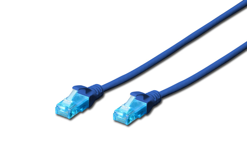 DIGITUS CAT 6A S/FTP Patchkabel, 10 Stück,0,25m, blau