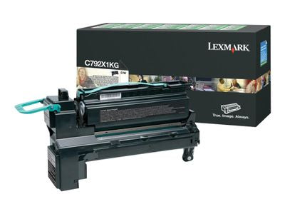 LEXMARK Toner schwarz Rck C792 ca.20.000S. Rckgabekassette