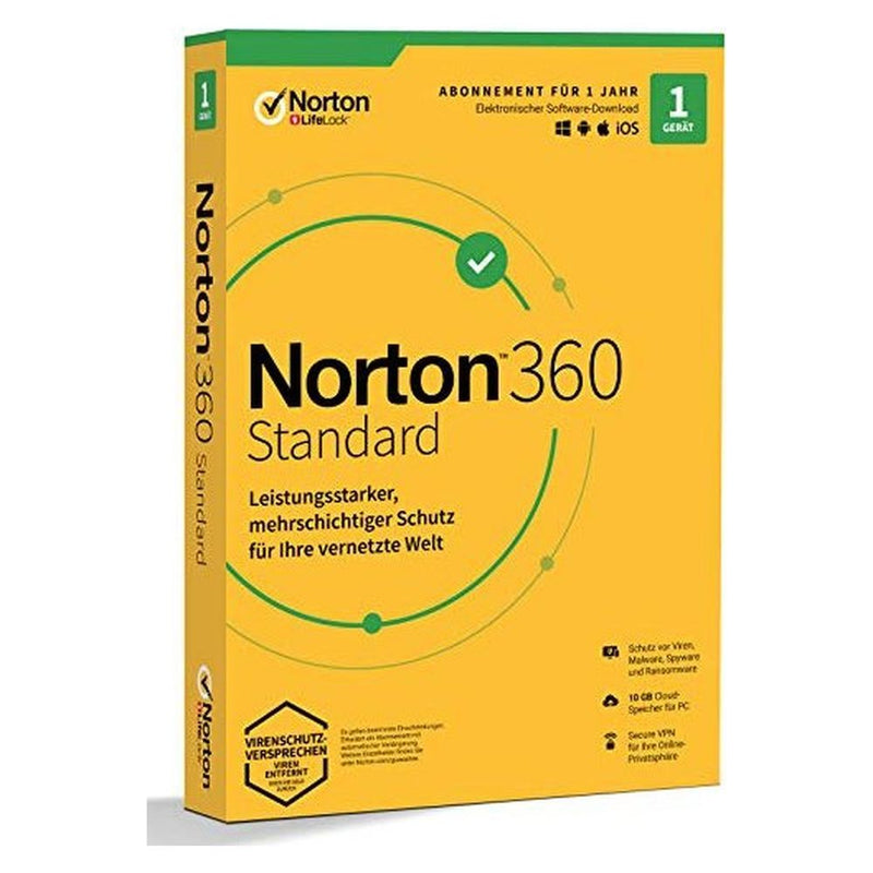 Norton 360 Standard - 10 GB Cloud-Speicher - 1 Device, 1 Year - Box