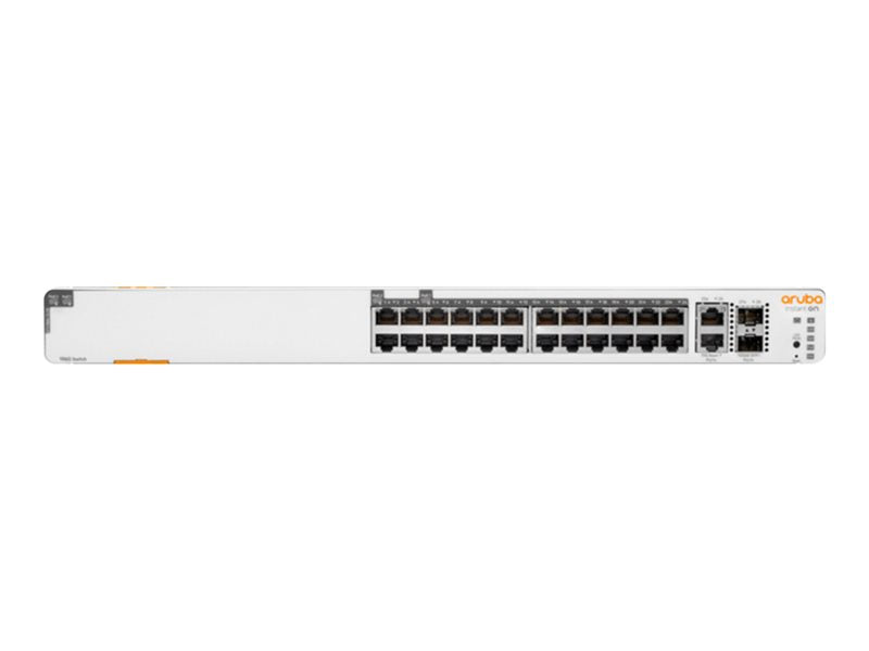 HPE Networking Instant On 1960 24G 20p Class4 4p Class6 PoE 2XGT 2SFP+ 370W Switch - Switch - Managed - 24 x 10/100/1000 + 2 x 10 Gigabit SFP+ + 2 x 1