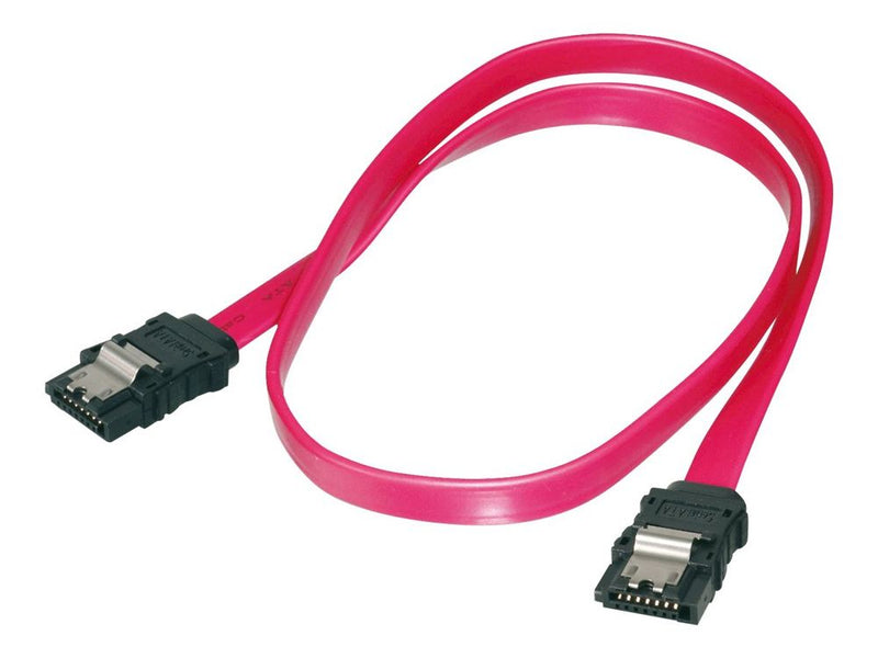 DIGITUS SATA Anschlusskabel, L-Typ, m/ Verschlu Bu/Bu, 0.3m