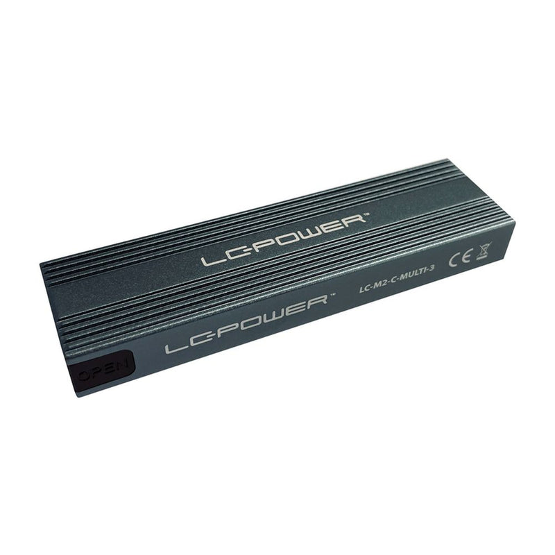 M.2 LC-M2-C-MULTI-3 LC-Power USB3.2 M.2-SSD-Gehäuse (NVMe & SATA)