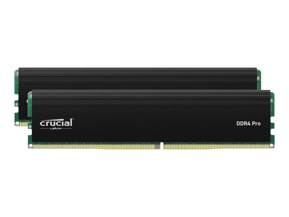 Crucial - DDR4 - kit - 64 GB: 2 x 32 GB - DIMM 288-pin - 3200 MT/s / PC4-25600 - CL22 - 1.2 V - unbuffered