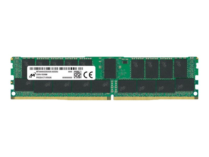 Micron - DDR4 - module - 16 GB - DIMM 288-pin - 3200 MHz / PC4-25600 - CL22 - 1.2 V - registered - ECC