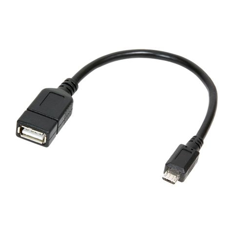 Logilink USB Kabel A -> micro B Bu/St 0.20m sw OTG