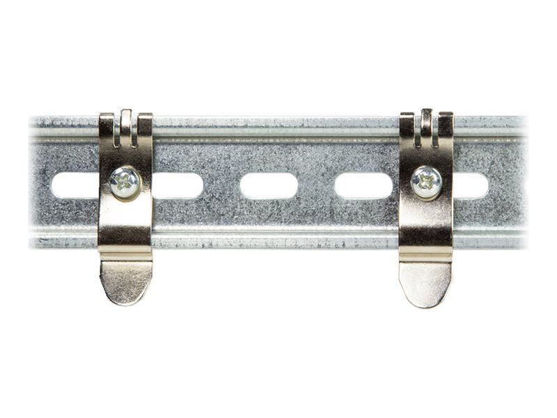 "Logilink DIN rail mounting brackets, stainless steel, 2pcs."