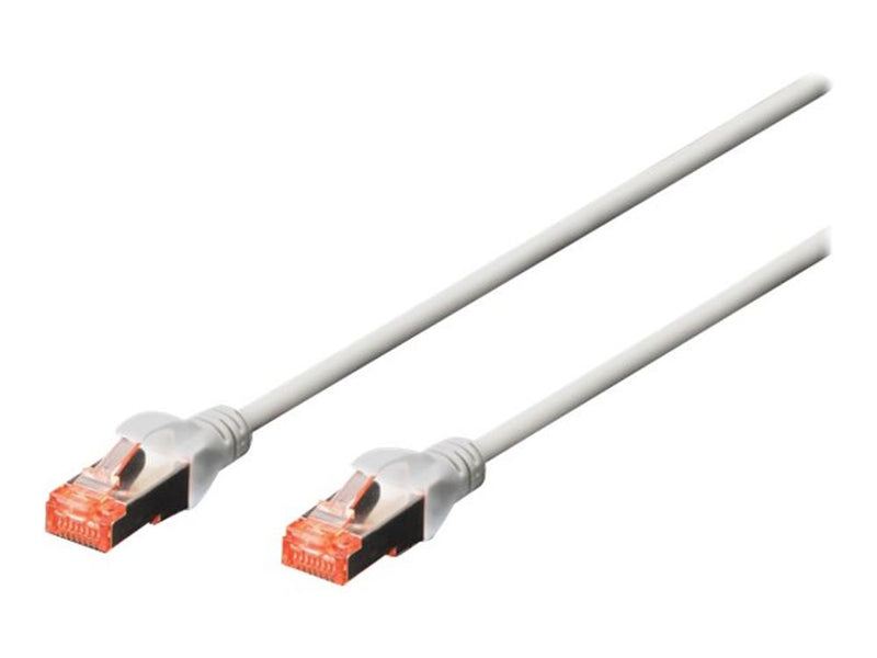 DIGITUS CAT 6 S/FTP Patchkabel, 5 Stück, 10m, grau