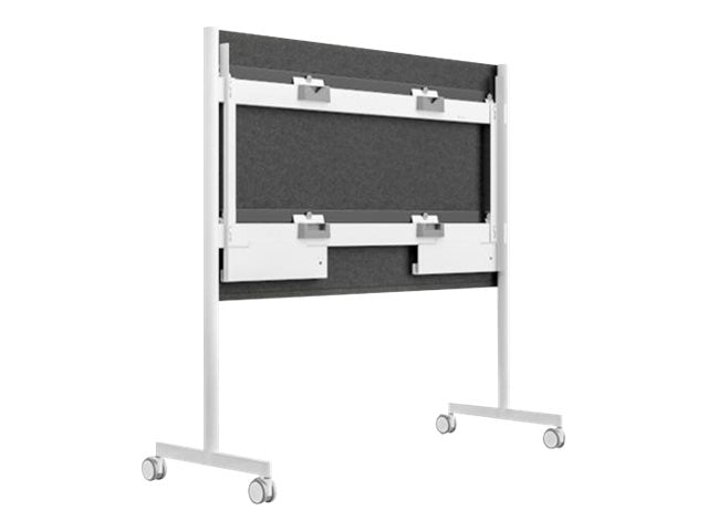 Steelcase Roam Collection - Cart - for interactive whiteboard - artic white, Microsoft grey - screen size: 85" - for Microsoft Surface Hub 2S 85", Hub