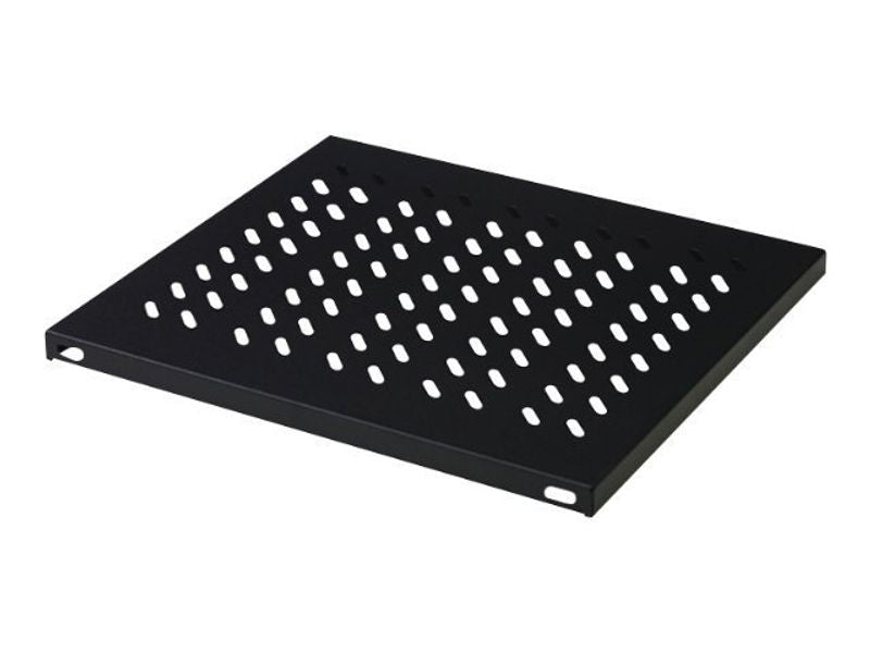 1U fixed shelf for racks from 1000 mm depth 44x486x770 mm, up to 50 kg, black (RAL 9005)
