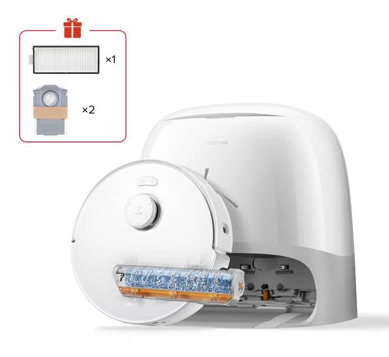 Qrevo Curv 2 FlowX Saug-/Wischroboter Wischsystem Absaugstation weiß