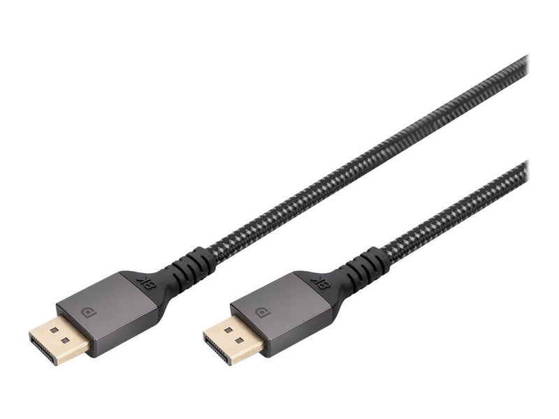 DIGITUS DisplayPort Anschlusskabel 3m Aluminium 8K schwarz