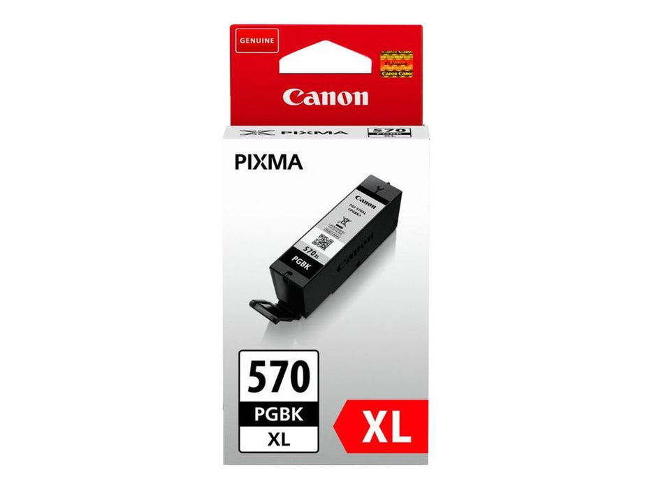 Canon PGI-570PGBK XL - 22 ml - High Yield - black - original - ink tank - for PIXMA MG5751, MG5752, MG5753, MG6851, MG6852, MG6853, MG7750, MG7751, MG