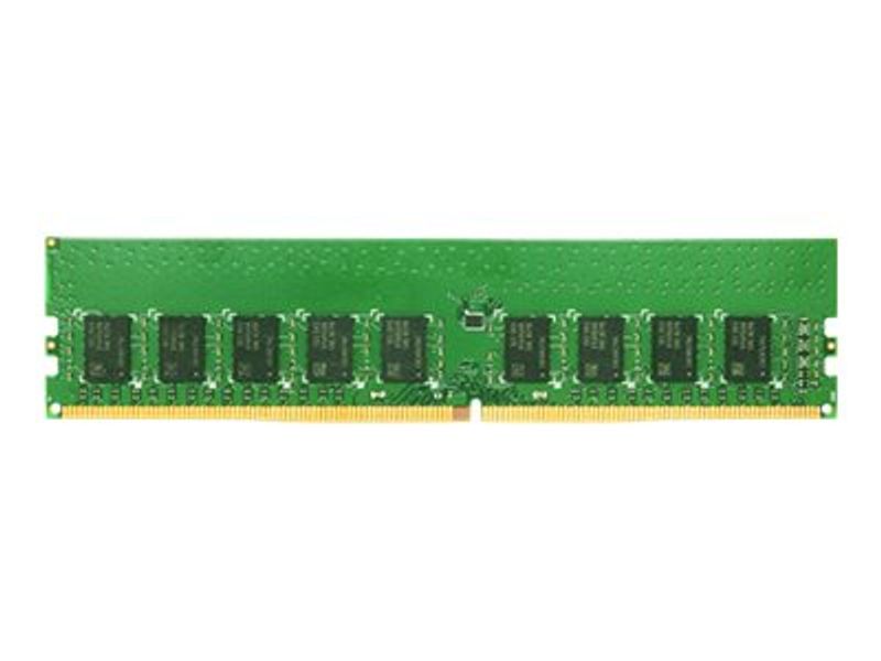 Synology - DDR4 - module - 16 GB - DIMM 288-pin - 2666 MT/s / PC4-21300 - 1.2 V - unbuffered - ECC - for Synology SA3200, RackStation RS1619, RS2418,