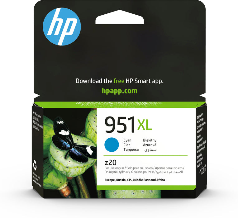 HP 951XL CN046AE 1 x Cyan Ink cartridge High Yield For Officejet Pro 251dw 276dw
