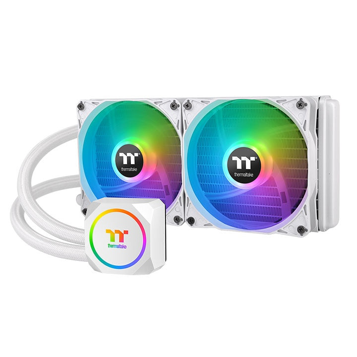 K Cooler Wasserkühlung Thermaltake TH240 V2 ARGB Sync CPU Liquid Cooler Snow Edition