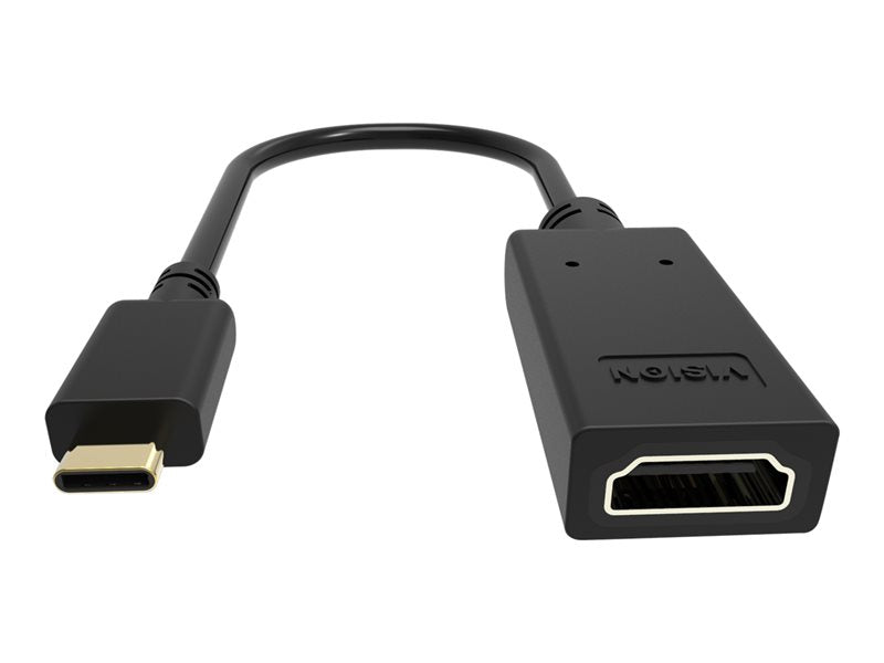 VISION - Adapter - USB-C Stecker auf HDMI Buchse - schwarz - 4K Unterstützung