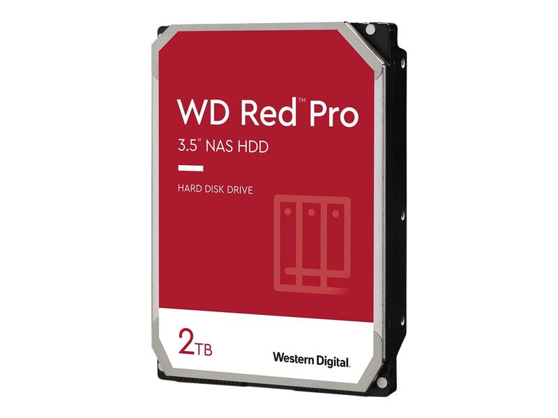 WD Red Pro WD2002FFSX - Hard drive - 2 TB - internal - 3.5" - SATA 6Gb/s - 7200 rpm - buffer: 64 MB