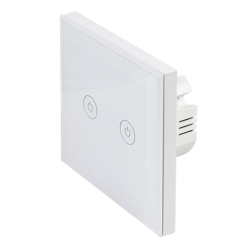 Logilink WiFi Smart EU Light Switch, 2-Gang, Tuya compatible